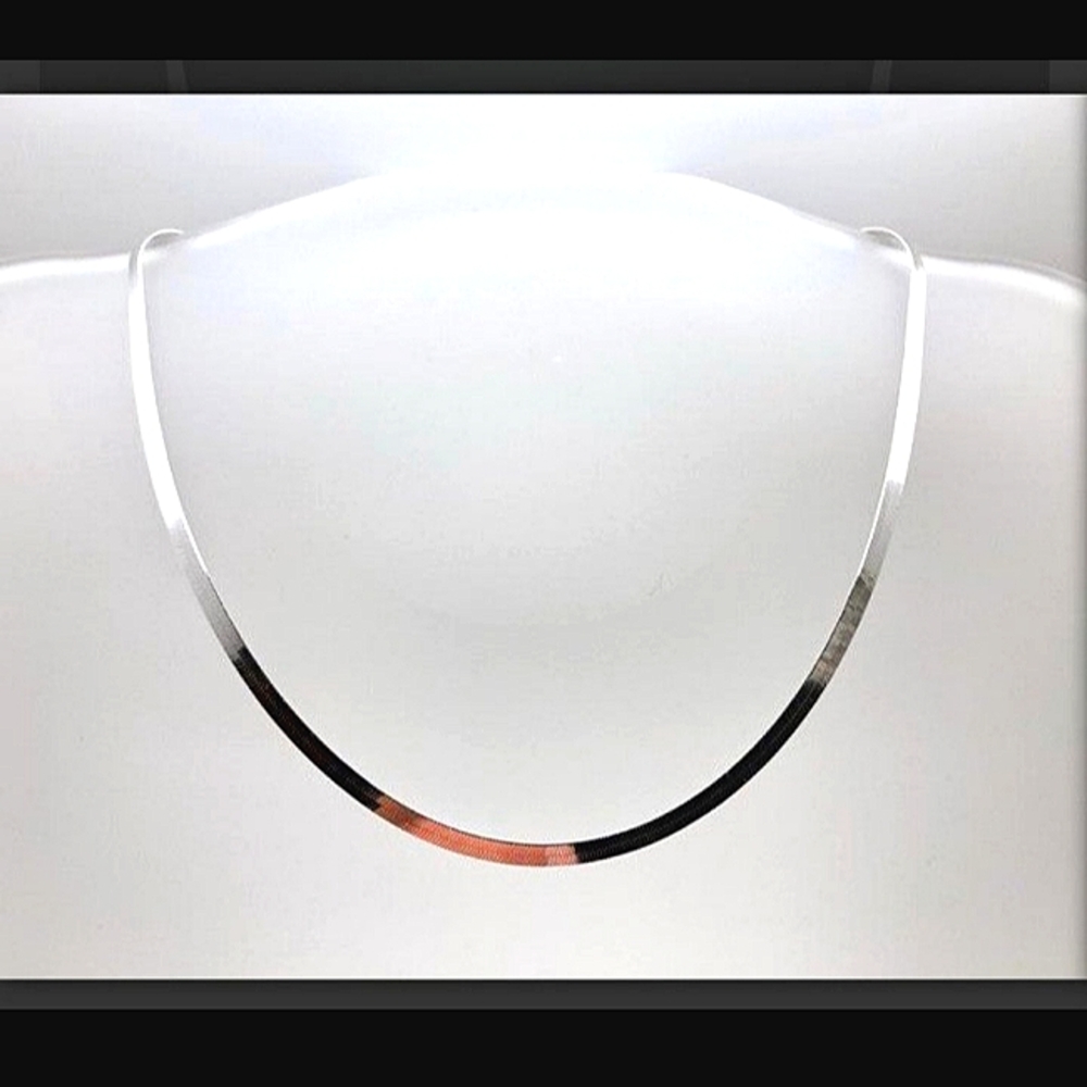 18" Sterling Silver .925 Magic Herringbone Chain-ITALY- LOWEST PRICE IN USA 2MM - Picture 3 of 9